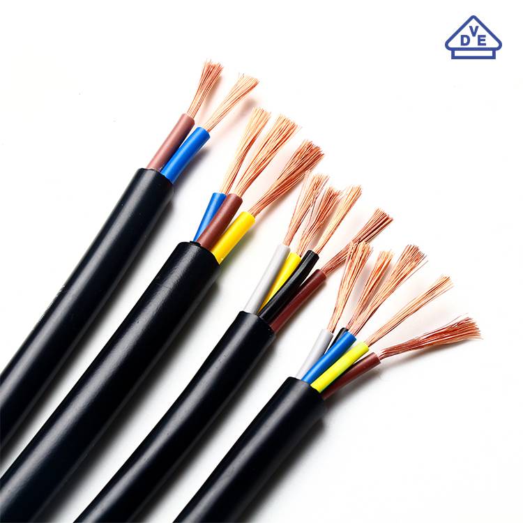 Europe VDE Standard  H05vv-f Power Round Cable