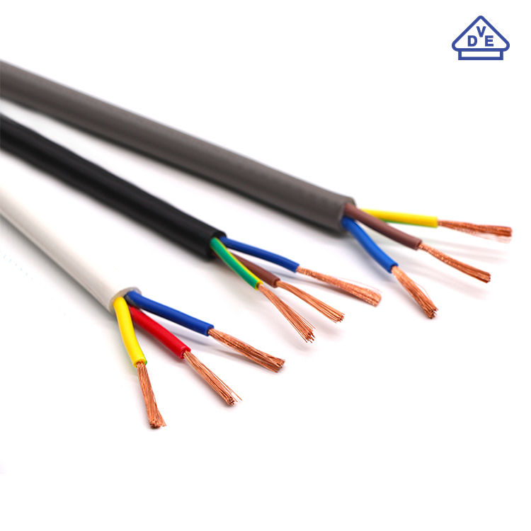 Europe VDE Standard  H05vv-f Power Round Cable