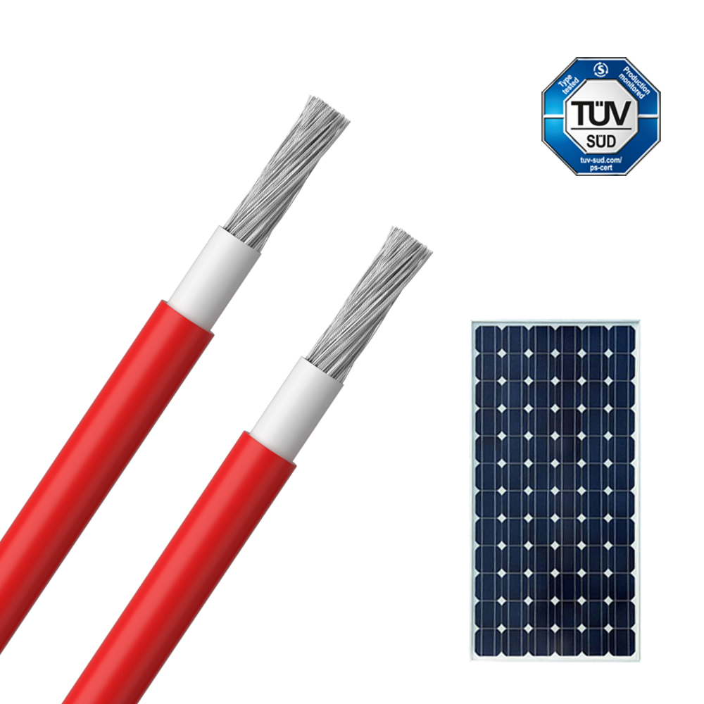Xlpo Insulation Pv Solar Cable 1500v Dual Core 6mm²