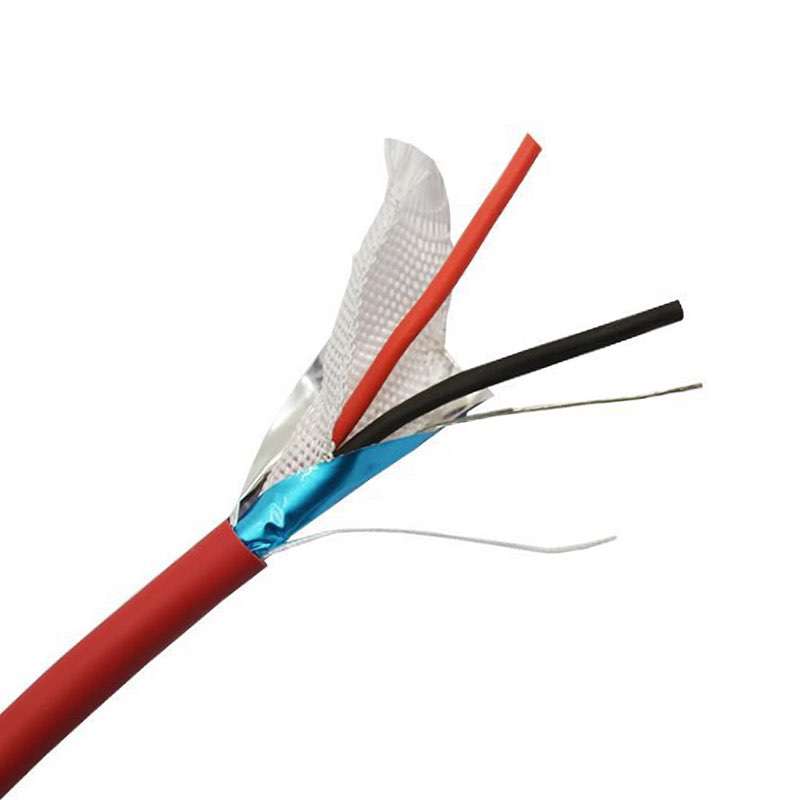 Shielded Security Red Fire Alarm Fire Resistant Solid Copper Cable