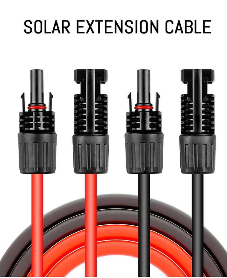 10 Gauge 6mm2 Solar PV Cables And Connectors