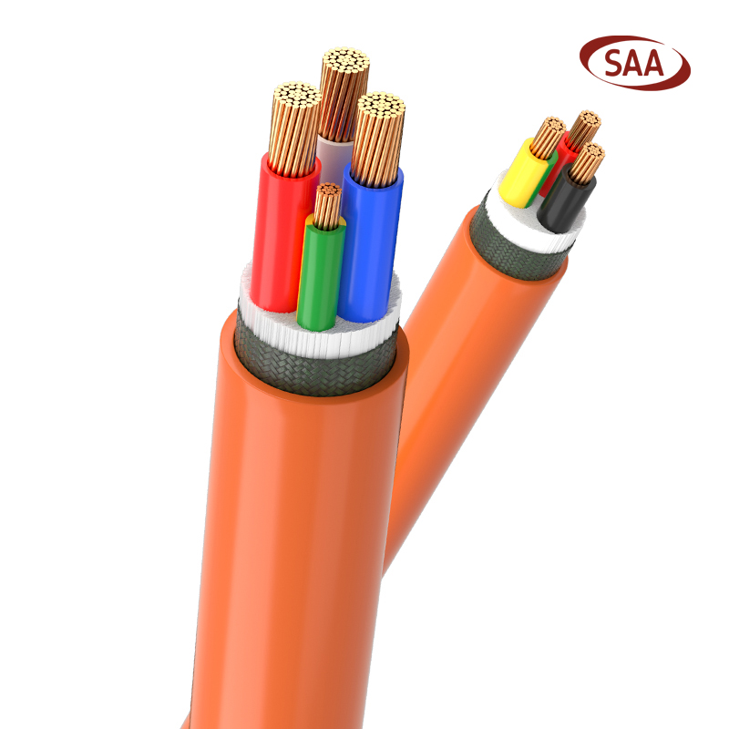 AS/NZS 5000.1 4 Core and Earth Orange Circular Cable