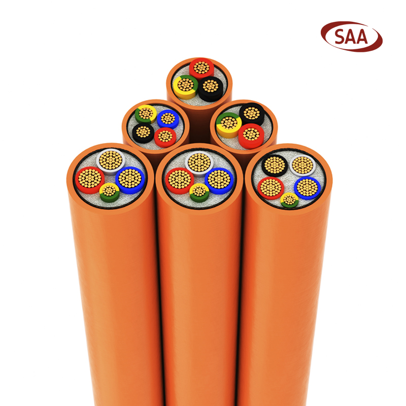 Orange Power Cable 3Core+Earth Cable