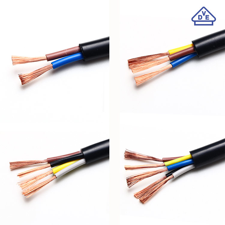 VDE Types Pvc Power Cable H05VV-F