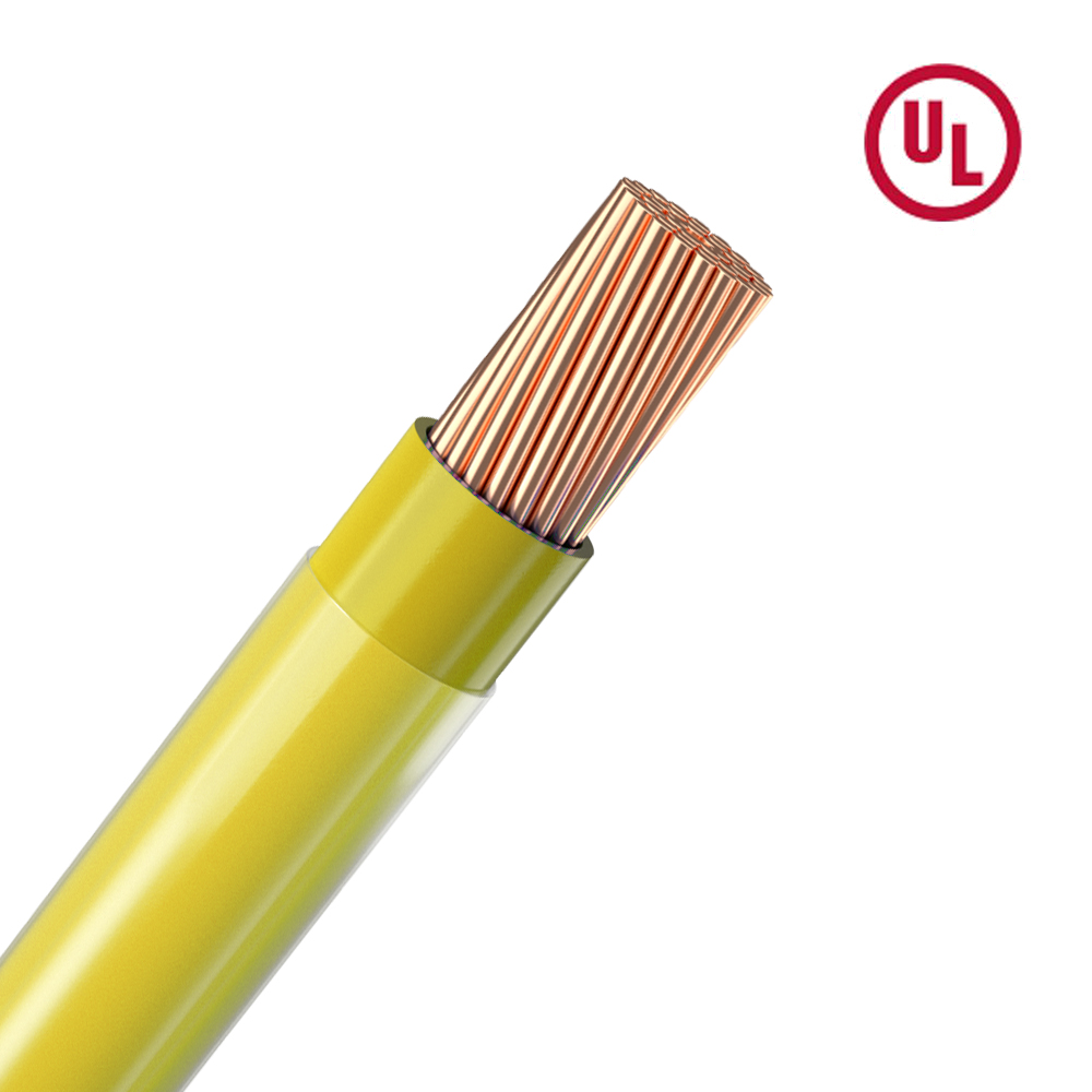 Yellow Wire THHN Cable 2AWG