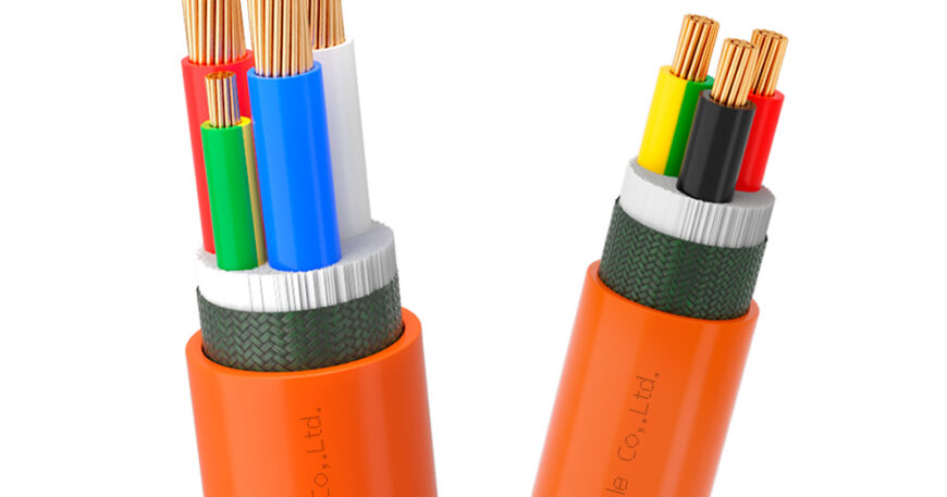 Orange PVC Circular Cable