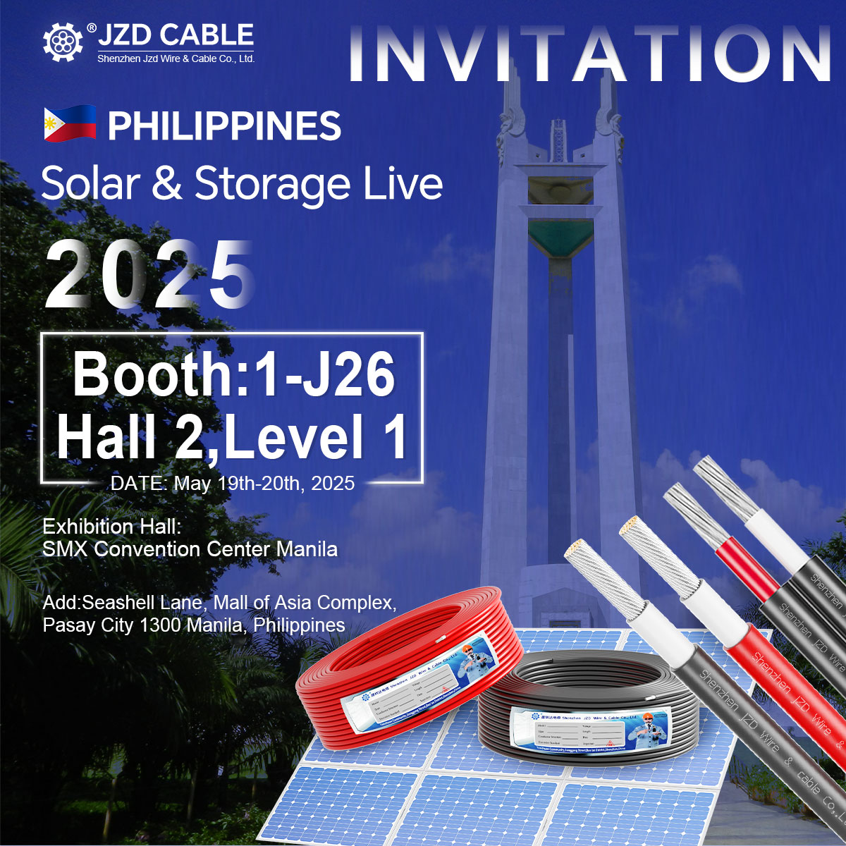 JZD CABLE at Solar & Storage Live Philippines 2025