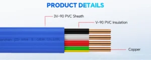 4 Core Blue TPS Cable