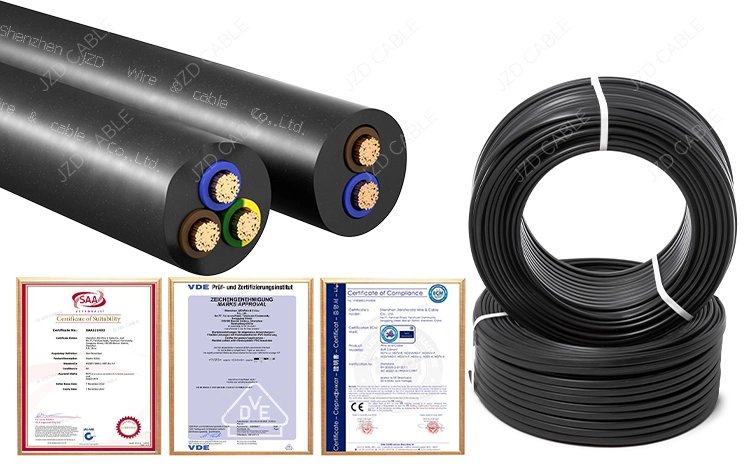 VDE Certified H05RR-F Rubber Cable