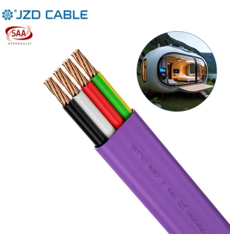 Purple TPS Flat Cable