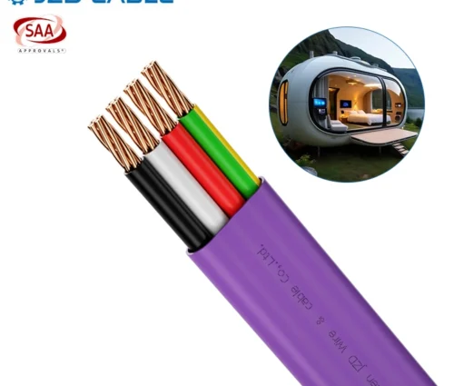 Purple TPS Flat Cable