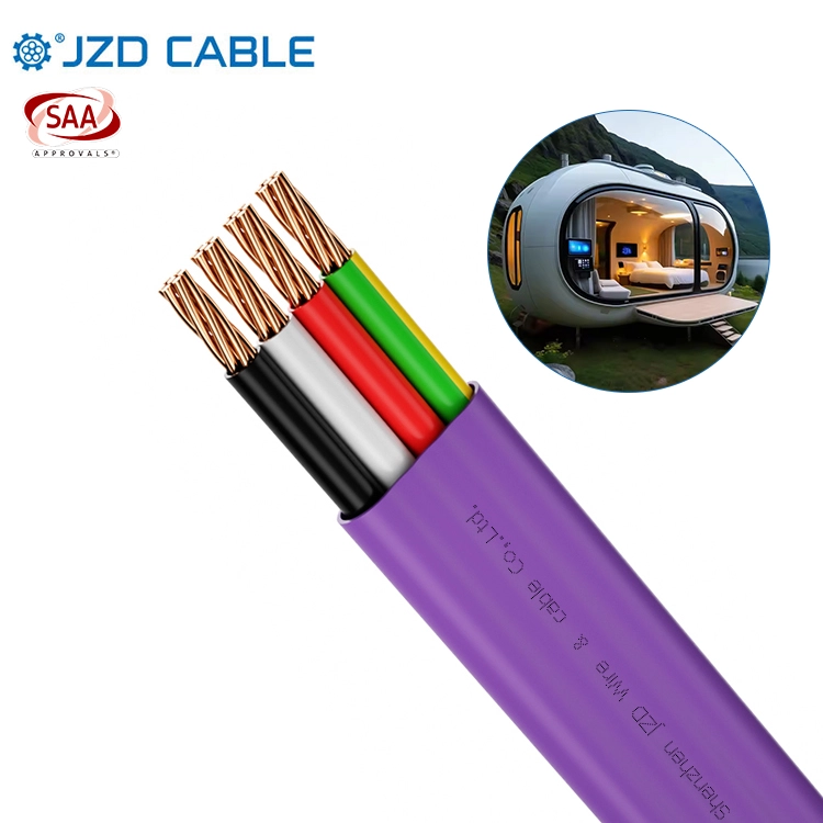 Purple TPS Flat Cable