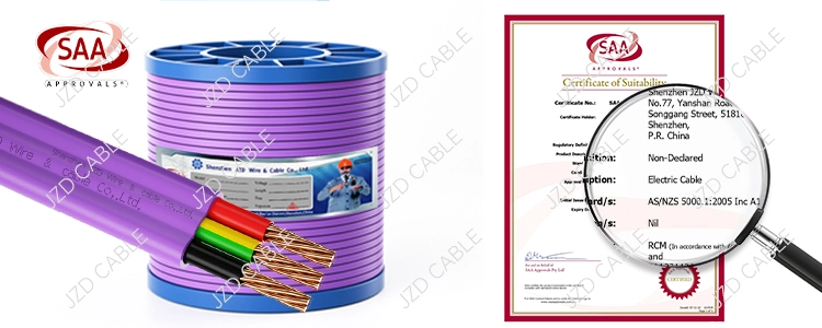 Purple TPS Flat Cable