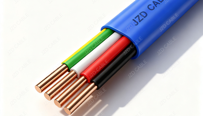 Blue 4-Core TPS Cable