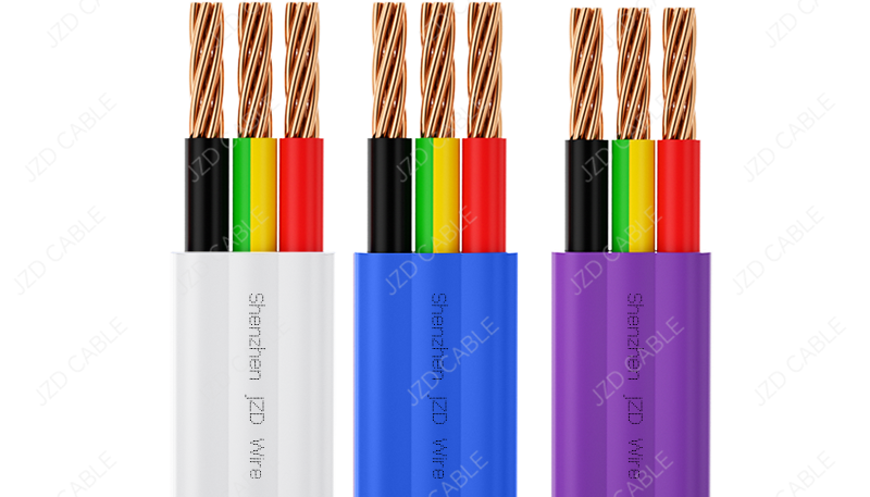 White vs Purple vs Blue Sheath TPS Cables