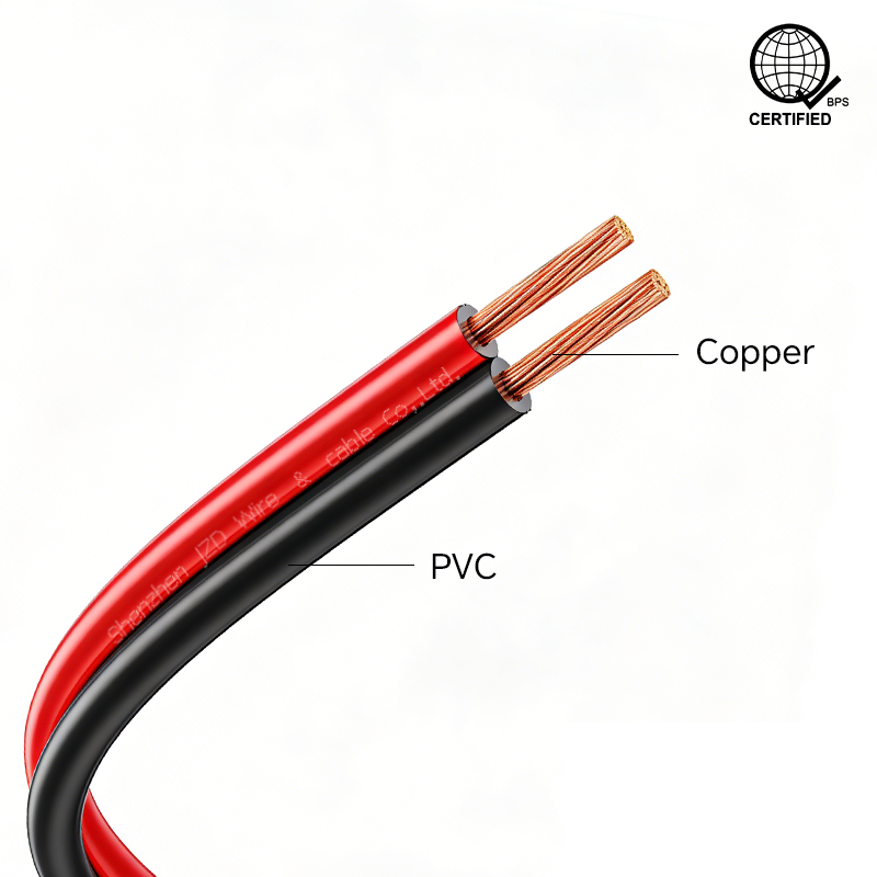 Red and Black Parallel Wire