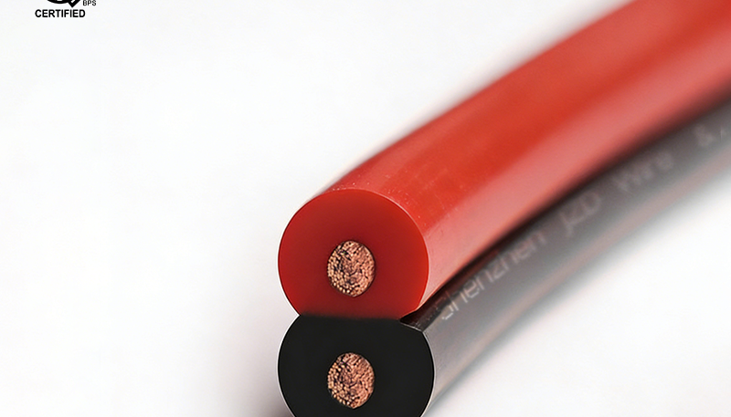 Red and Black Parallel Wire
