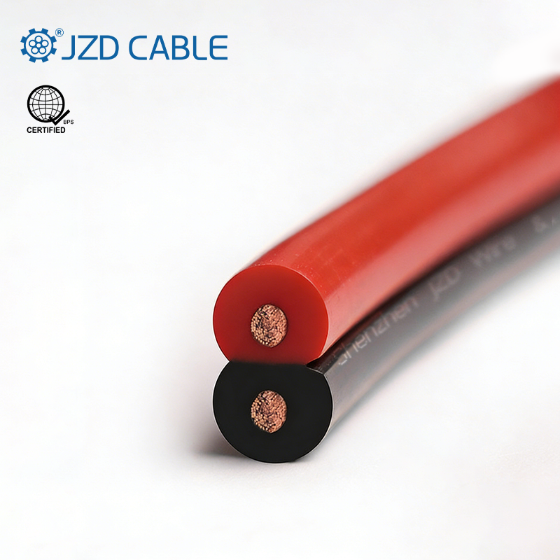 Red and Black Parallel Wire