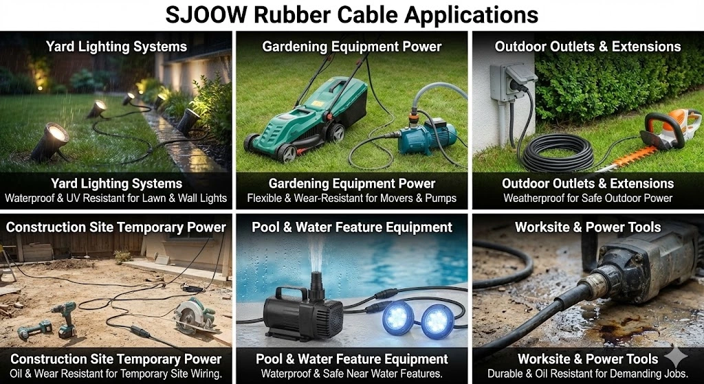 SJOOW for Outdoor Yard Wiring