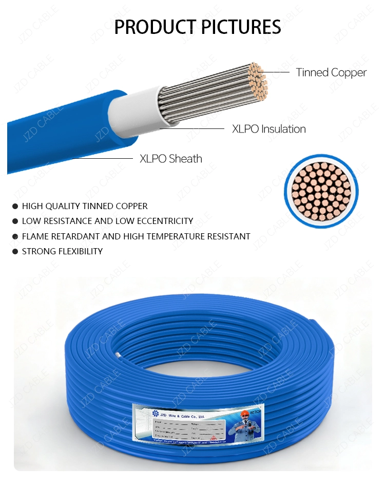 Blue solar cable