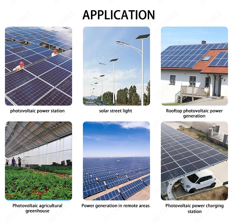 Blue solar cable Application