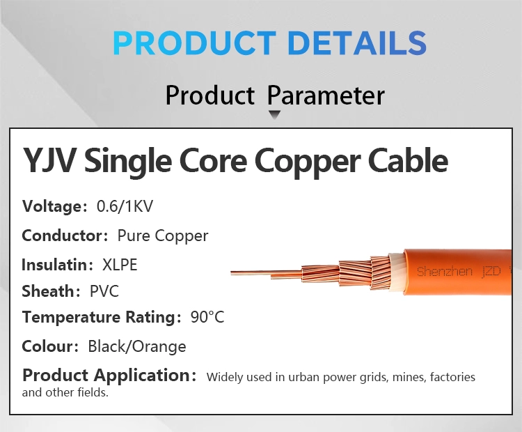 Orange single-core YJV Cable