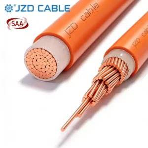 SAA Orange YJV Single Core Cable 0.6/1kV High-Visibility Copper Conductor