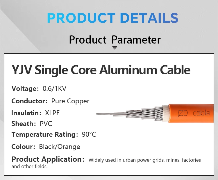 Orange single-core YJLV Cable