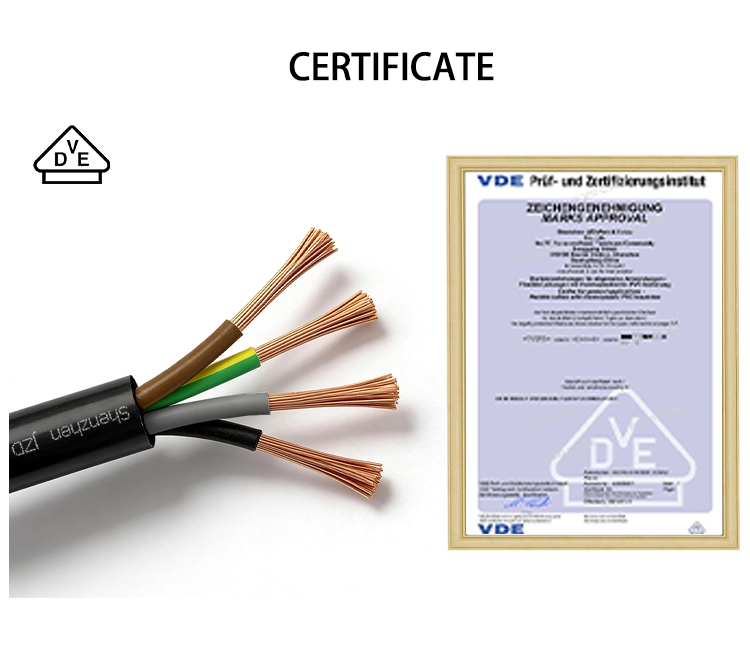 H03VV-F/H05VV-F Flexible Cable Certificate