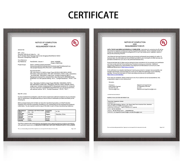 NM-B Certificate