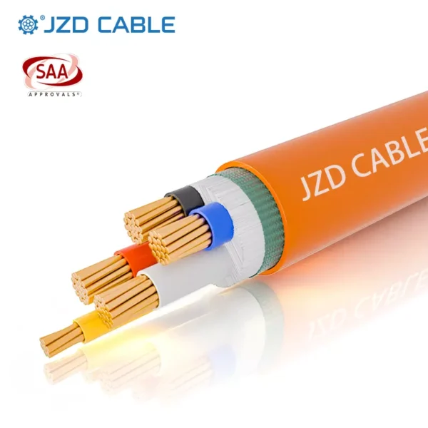 4C+E PVC Orange Circular Cable