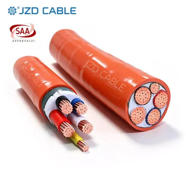 4 Core + Earth XLPE Orange Circular Cable