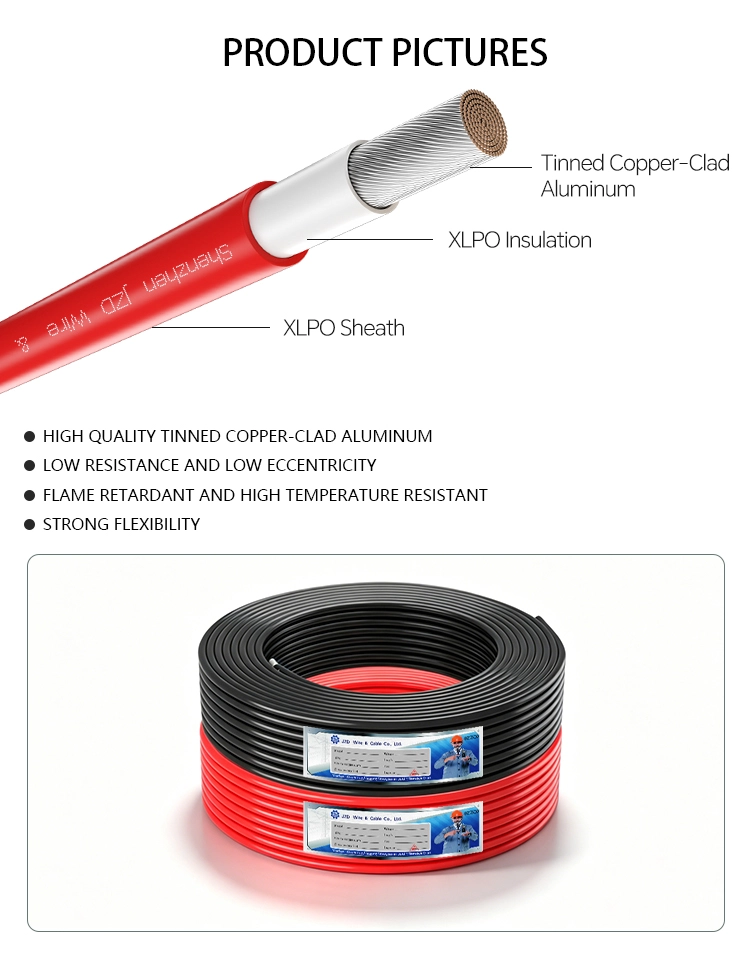 Tinned Copper Clad Aluminum Solar Cable