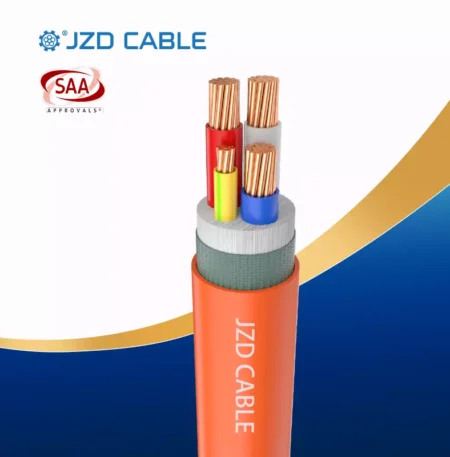 orange circular cable