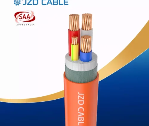 orange circular cable