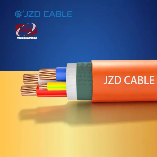 3C+E PVC Orange Circular Cable