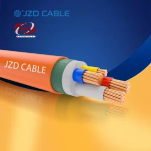 3C+E XLPE Orange Circular Cable