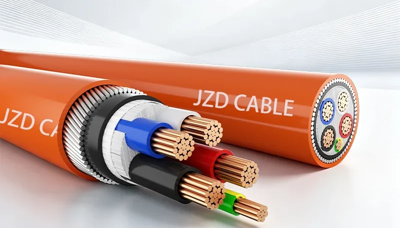 SWA Orange Circular Cable