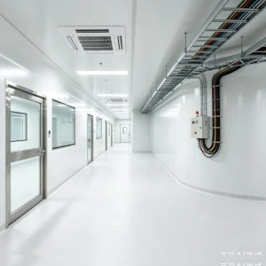 洁净室走廊_去水印 Cables for Semiconductor Fab Cleanroom
