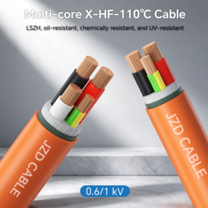 SAA X-HF-110°C LSZH Multi-Core Cable 0.6/1 kV